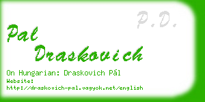 pal draskovich business card